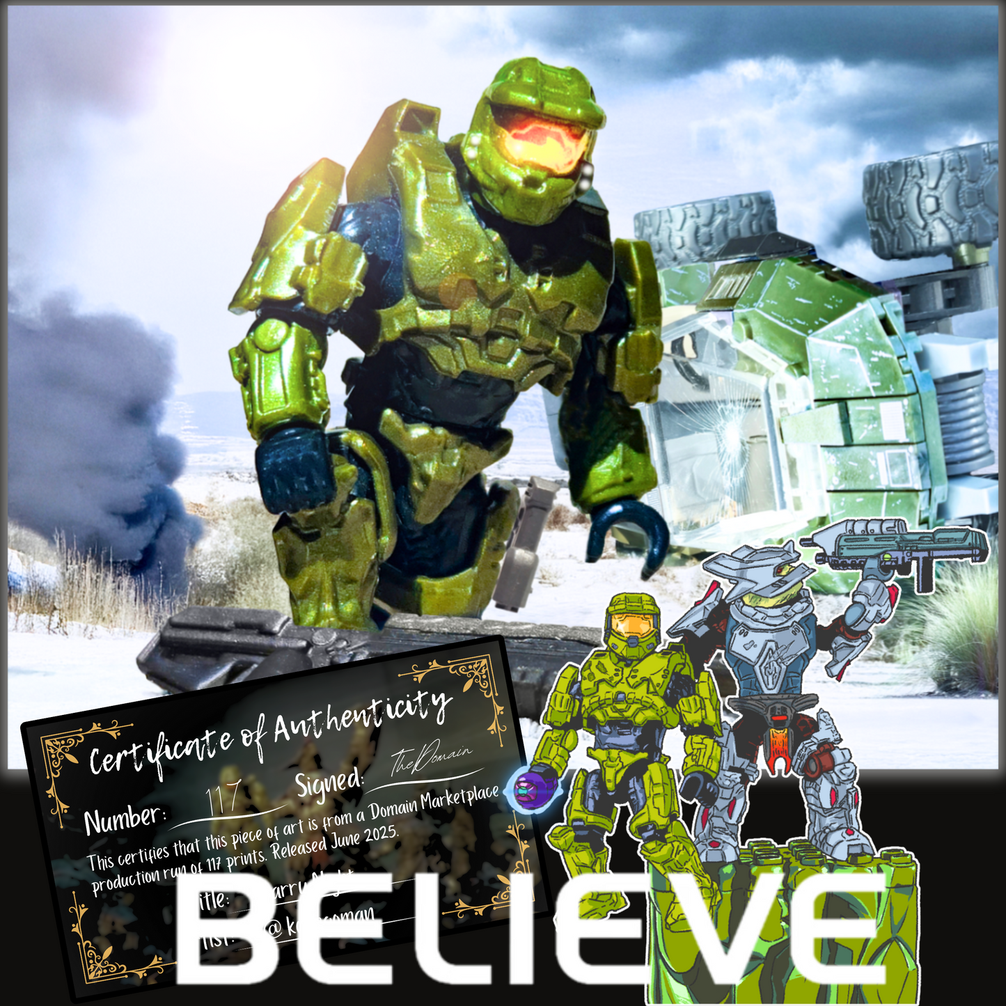BELIEVE - Limited Edition 117 Print Run - Halo 3 Marketing Campaign