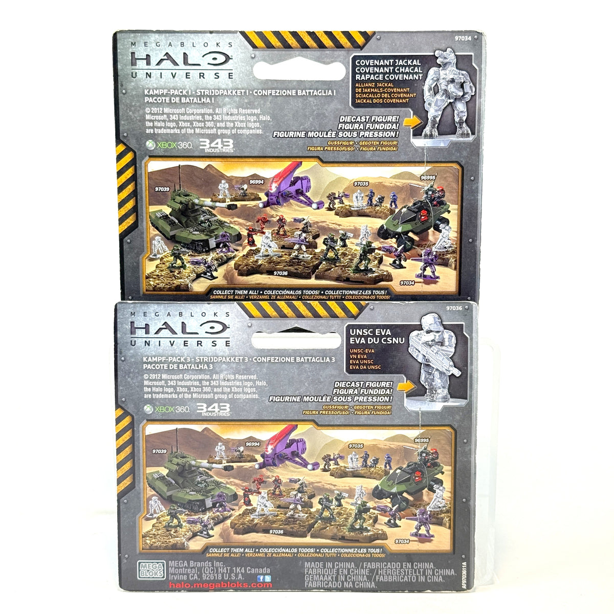 Diecast Metal Series Wraith & Battle Pack 1/3 - NEW in box - Halo Mega Bloks