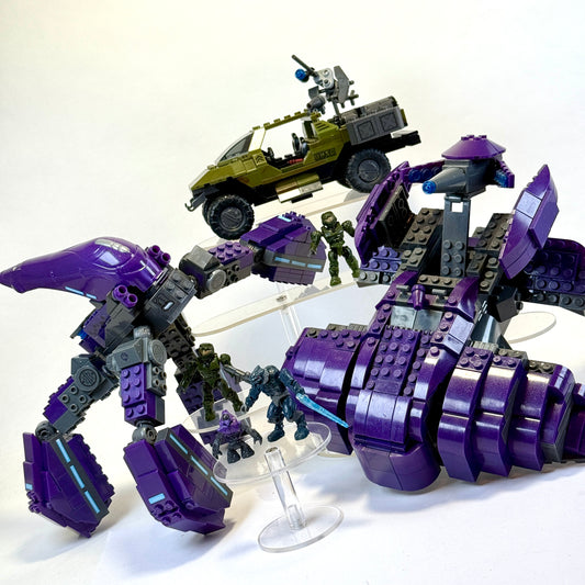 UNSC Gausshog VS Wraith & Locust - Halo Mega Blocks