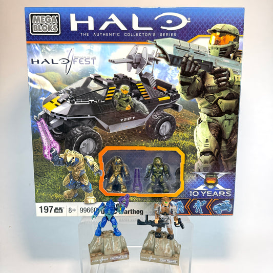 HaloFest SEALED NEW UNSC Guasshog + Blind Bag Figures! 1/5000 Limited Edition