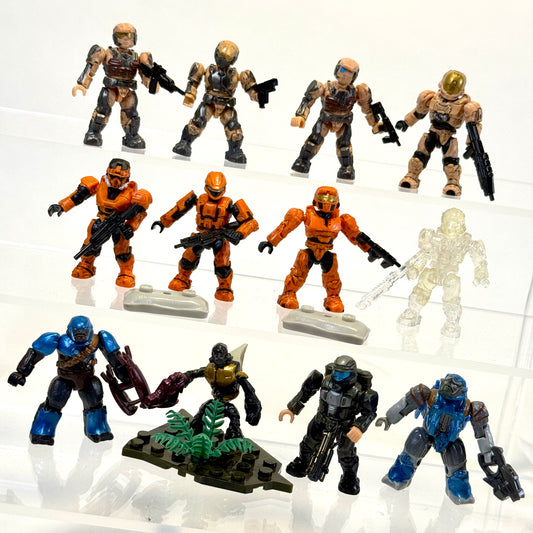 Covenant / UNSC Combat Unit Figure Selection - Halo Mega Bloks
