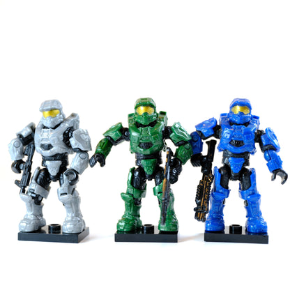 Spartan IV - Micro Fleet Helmet Figure Set of 3