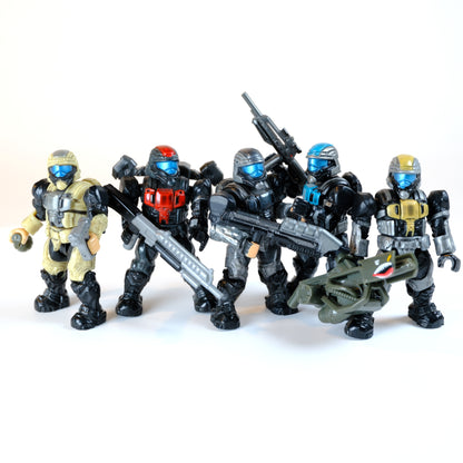 Armed to the teeth! OG ODST Squad w/ Painted Weapons - Halo Mega Bloks