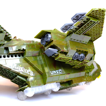 UNSC Pelican w/ Yellow Hayabusa - Halo Mega Bloks