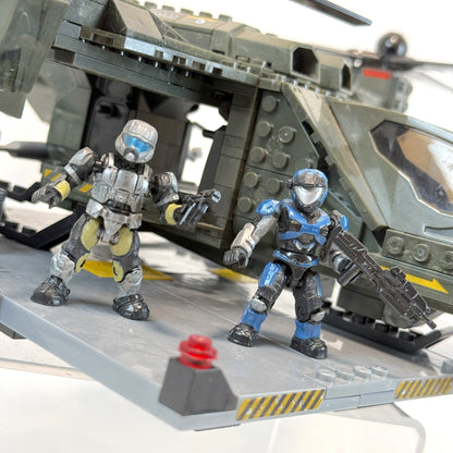 UNSC Falcon w/ Landing Pad 100% Complete - Halo Mega Bloks