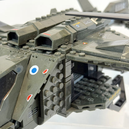 UNSC Falcon w/ Landing Pad 100% Complete - Halo Mega Bloks