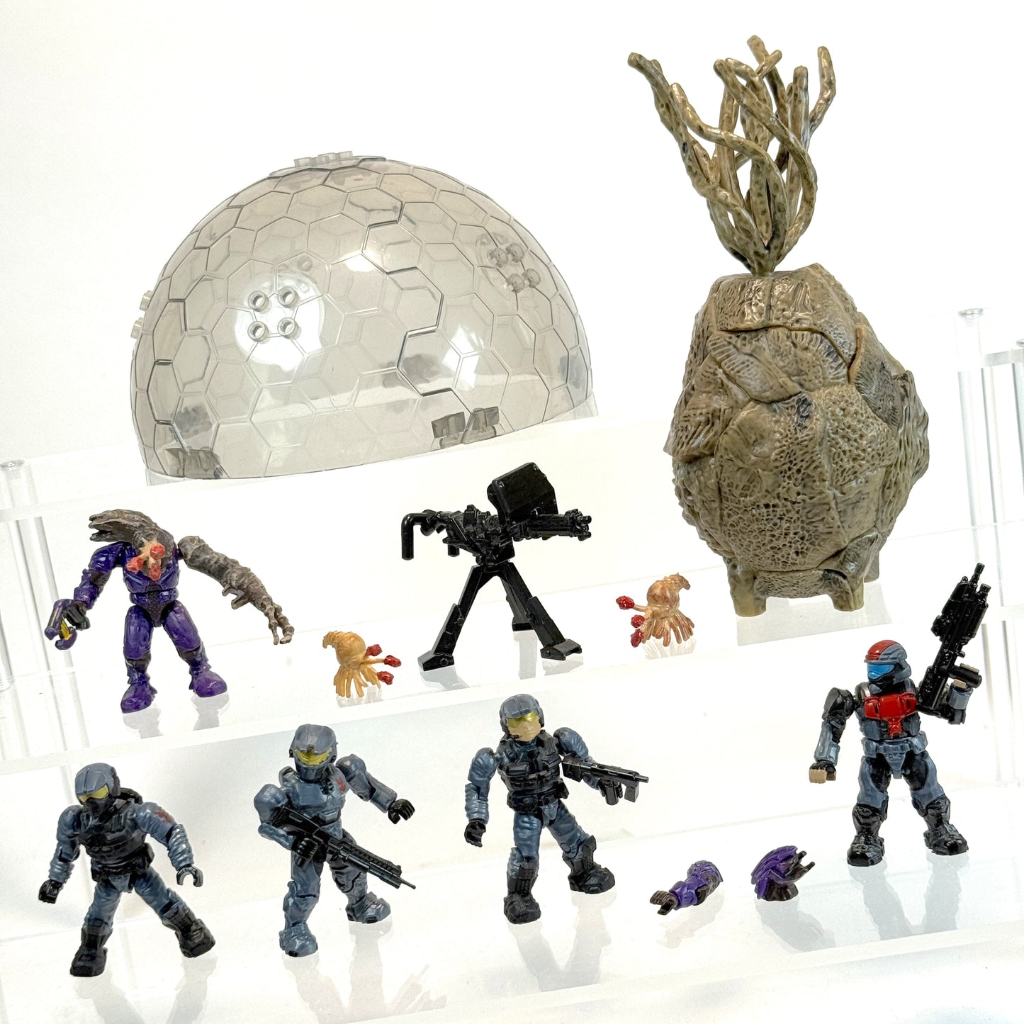 Covert Ops Battle Unit & Drop Pod 100% Complete - Halo Mega Bloks