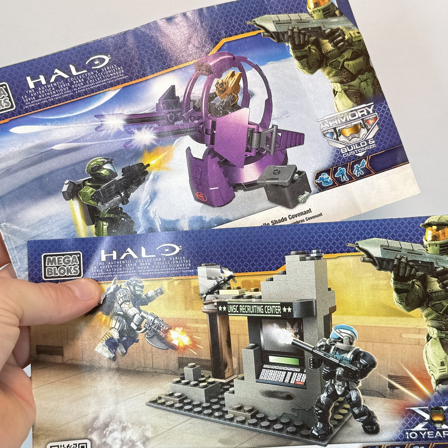Halo Mega Bloks Collection w/ Instructions - THREE Iconic Sets