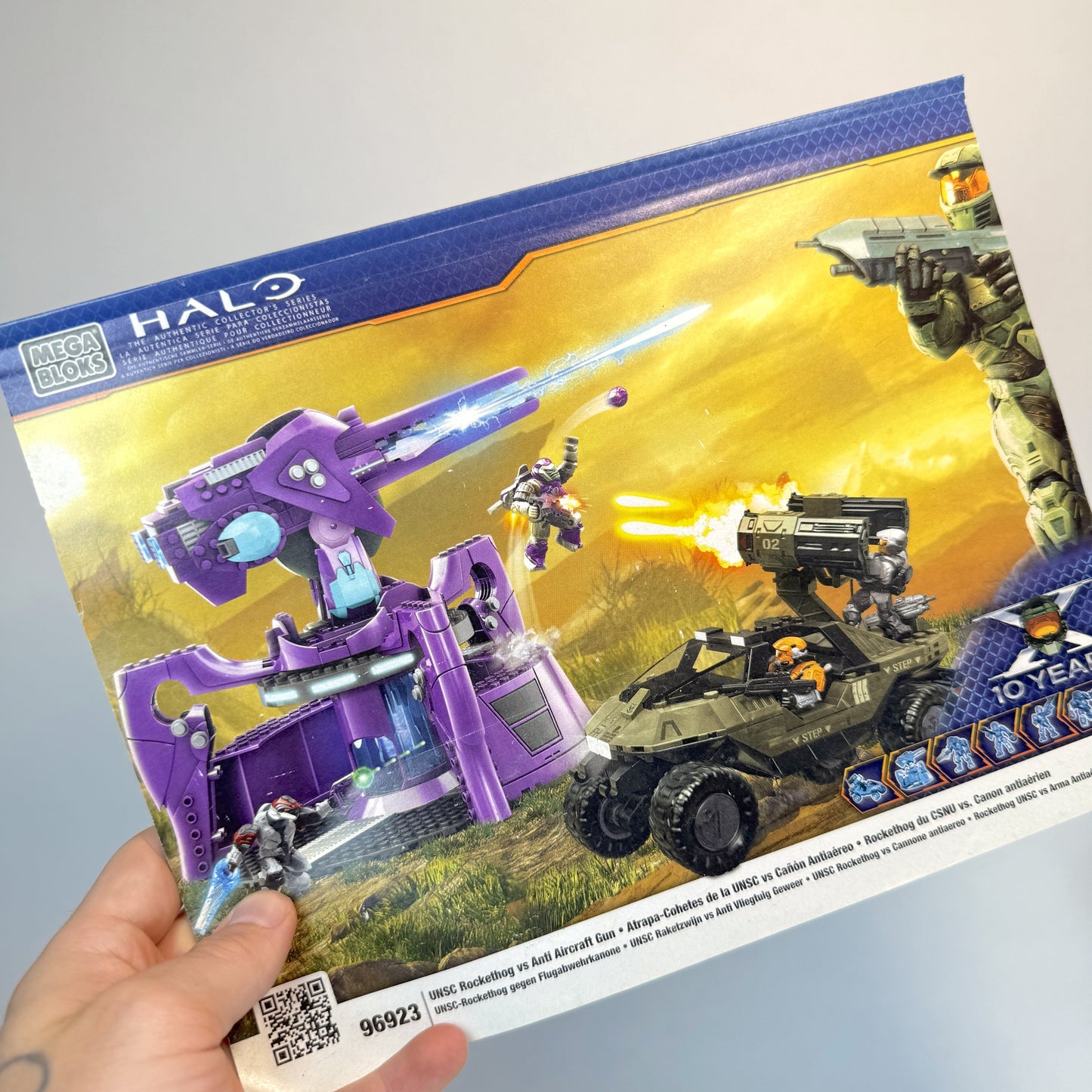 AA Gun VS Rockethog 100% Complete w/ Instructions - Halo Mega Bloks
