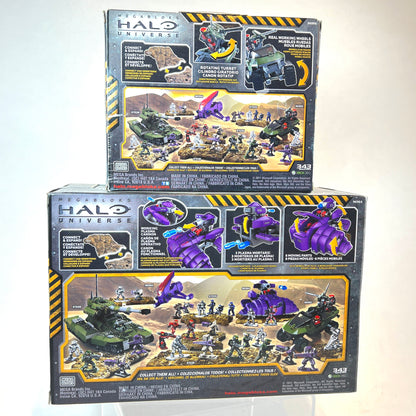 SEALED Diecast Metal Series Warthog & Wraith - Halo Mega Bloks
