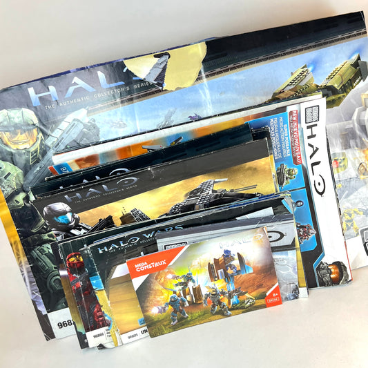 HUGE Halo Instruction Manual Bundle - Mega Bloks