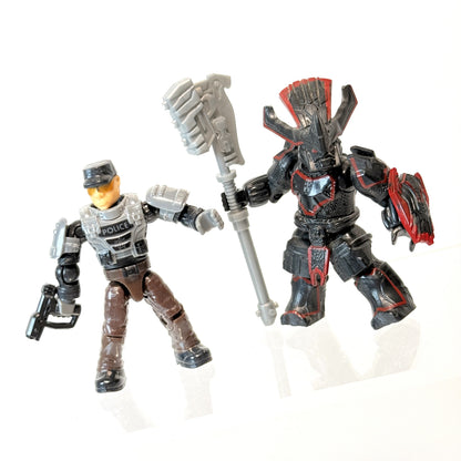 NEW MOMBASSA ASSAULT - NMPD Cruiser - Metallic Drop Pod - Halo Mega Bloks
