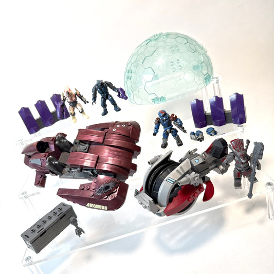 100% Complete Covenant Revenant Attack and Chieftain Charge Bundle - Halo Mega Bloks