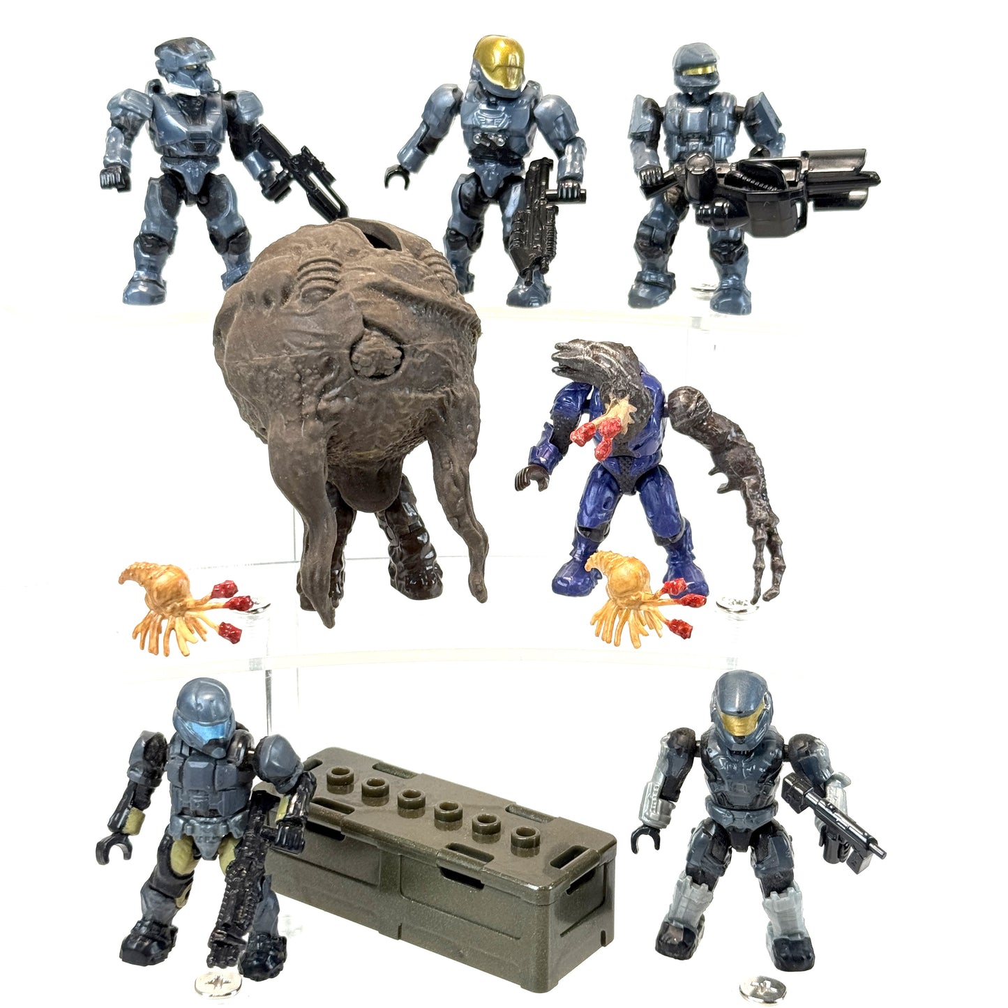 Flood Hunters Battle Unit & Falcon Figures - Halo Mega Bloks
