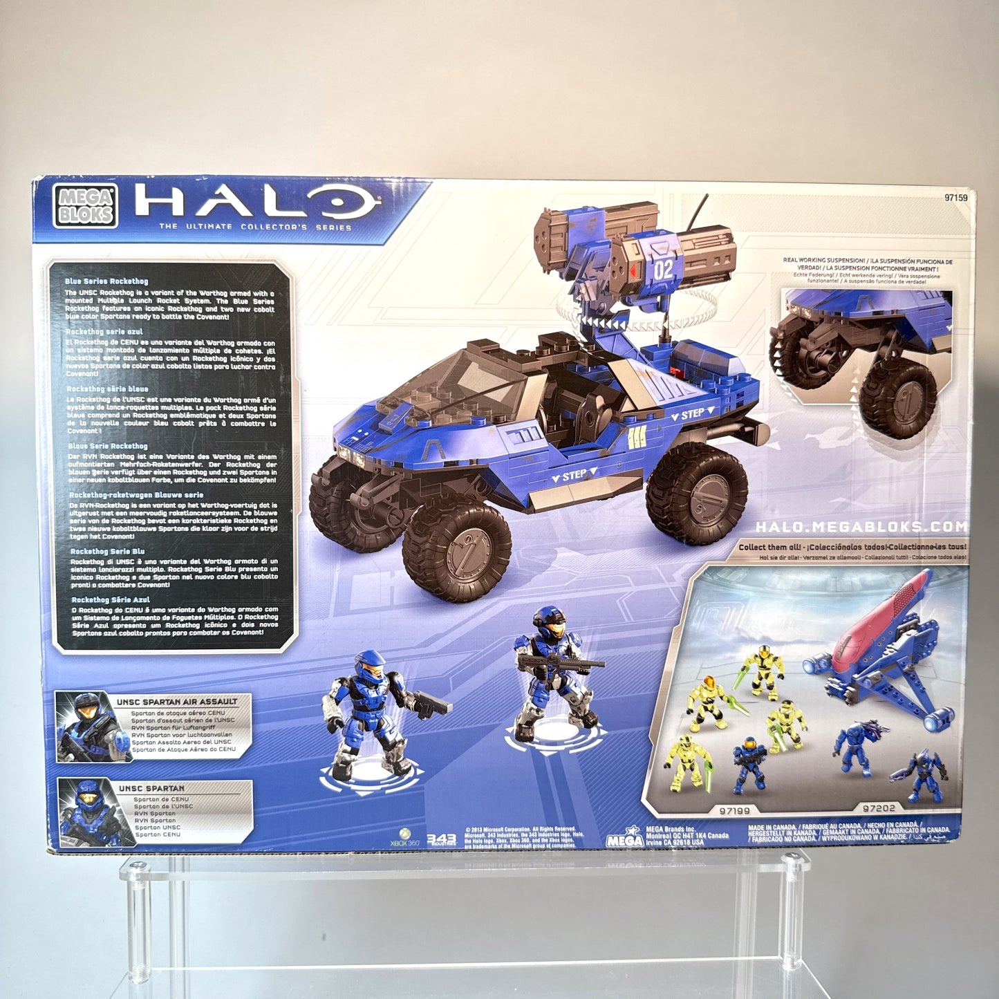 SEALED Blue Series Rockethog - Halo Mega Bloks
