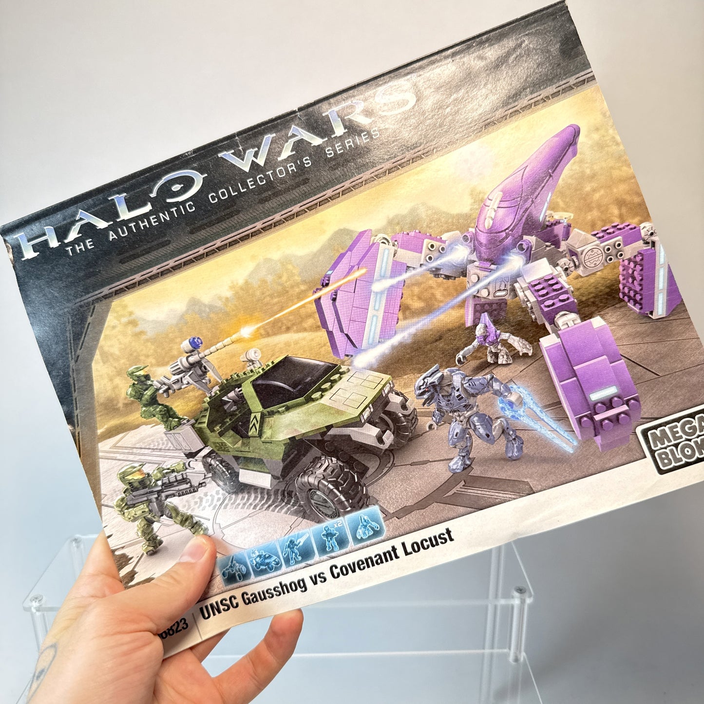 UNSC Gausshog VS Covenant Locust 100% Complete - Halo Mega Bloks