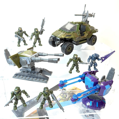 2009 UNSC Warthog & Turret 100% Complete w/ Instructions - Halo Mega Bloks
