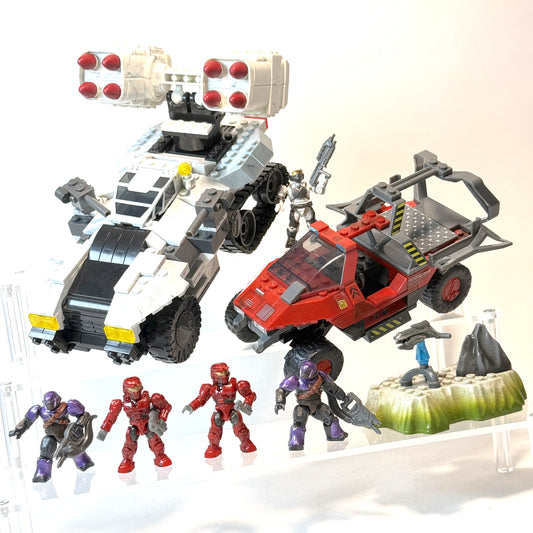 Halo Wars Bundle - UNSC Arctic Wolverine, Red Troop Transport - Mega Bloks