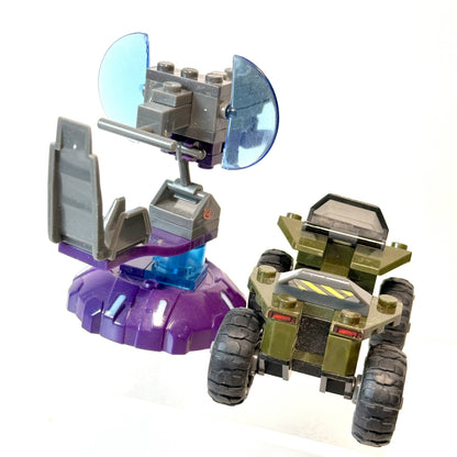 3 100% Complete Sets - UNSC Gremlin, Prowler, Mongoose - Halo Mega Bloks