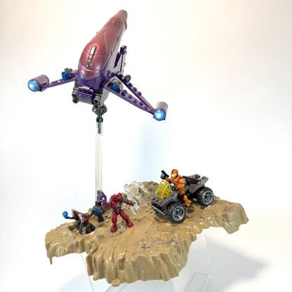 UNSC Battlescape Diorama - Covenant Banshee - Halo Mega Bloks