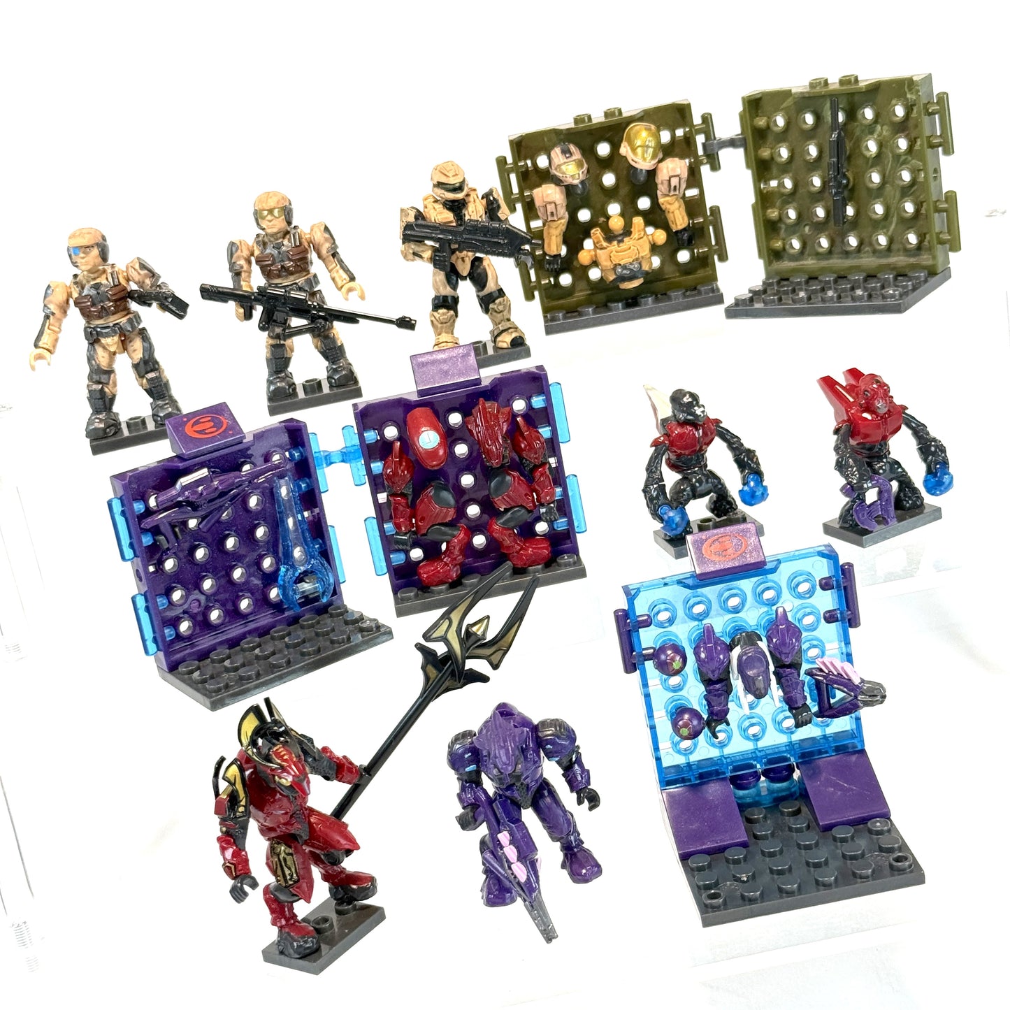 Crimson VS Desert Combat Unit & Weapon Pack - Halo Mega Bloks