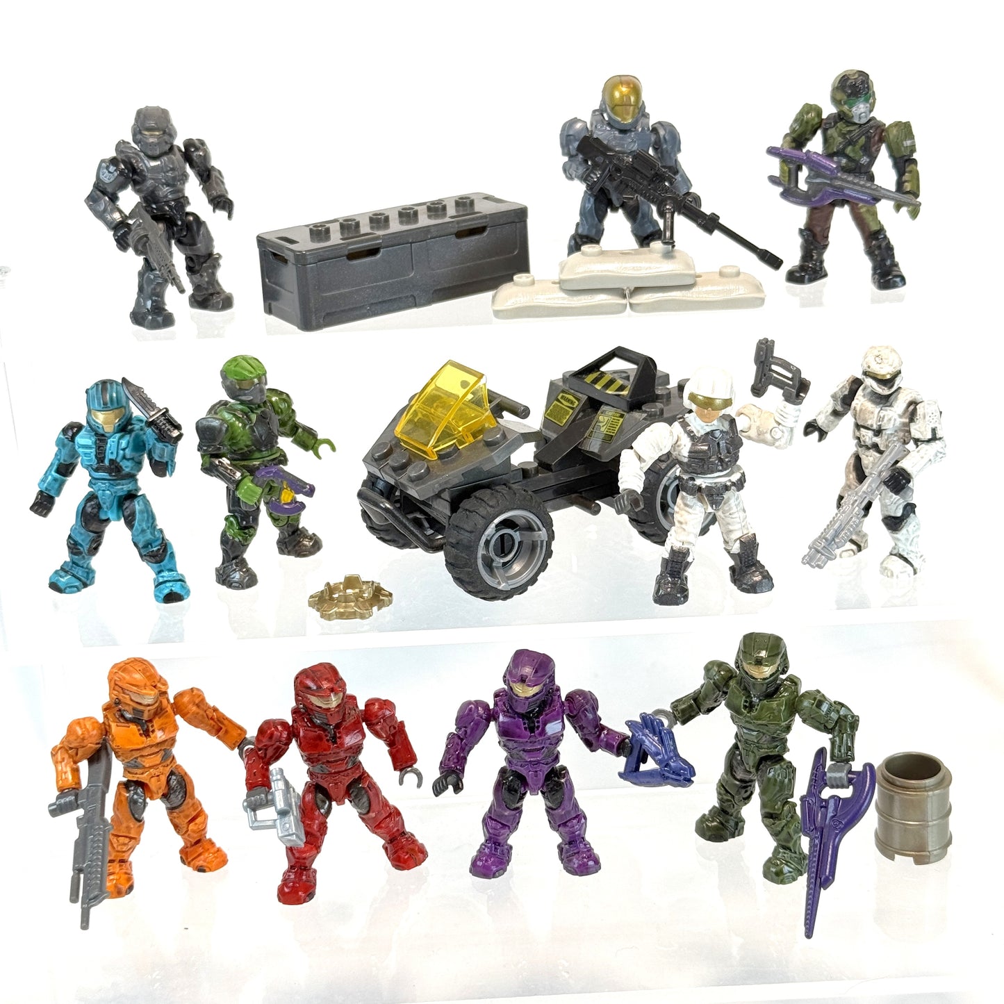 Nostalgic Figure Bundle w/ UNSC Mongoose - Halo Mega Bloks