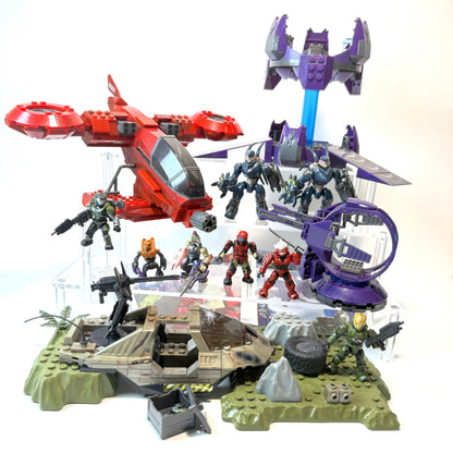 Halo Mega Bloks Collection - THREE Incredible Sets w/ Two Instructions
