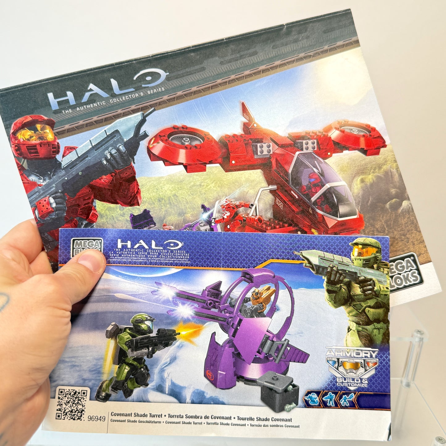 Halo Mega Bloks Collection - THREE Incredible Sets w/ Two Instructions