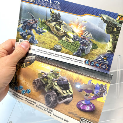 Halo Mega Bloks Collection - THREE Iconic Sets w/ Instructions