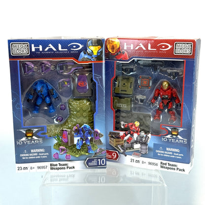 NEW 10th Anniversary Red V Blue Armory Set - Halo Mega Bloks