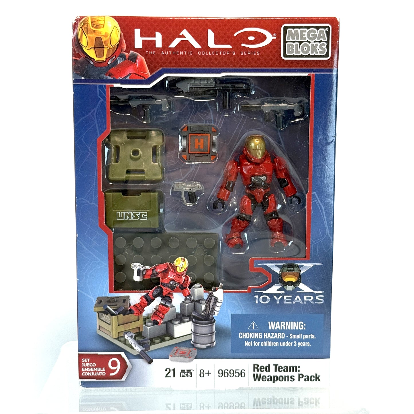 NEW 10th Anniversary Red V Blue Armory Set - Halo Mega Bloks