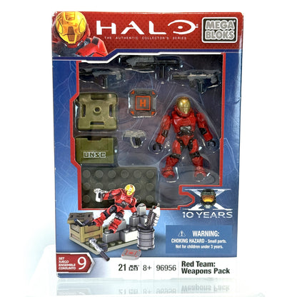 NEW 10th Anniversary Red V Blue Armory Set - Halo Mega Bloks