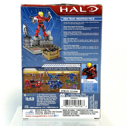 NEW 10th Anniversary Red V Blue Armory Set - Halo Mega Bloks