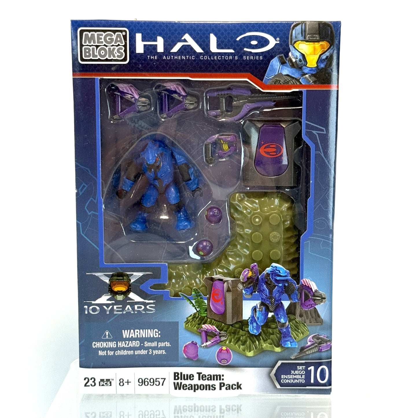 NEW 10th Anniversary Red V Blue Armory Set - Halo Mega Bloks