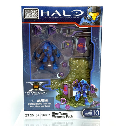 NEW 10th Anniversary Red V Blue Armory Set - Halo Mega Bloks