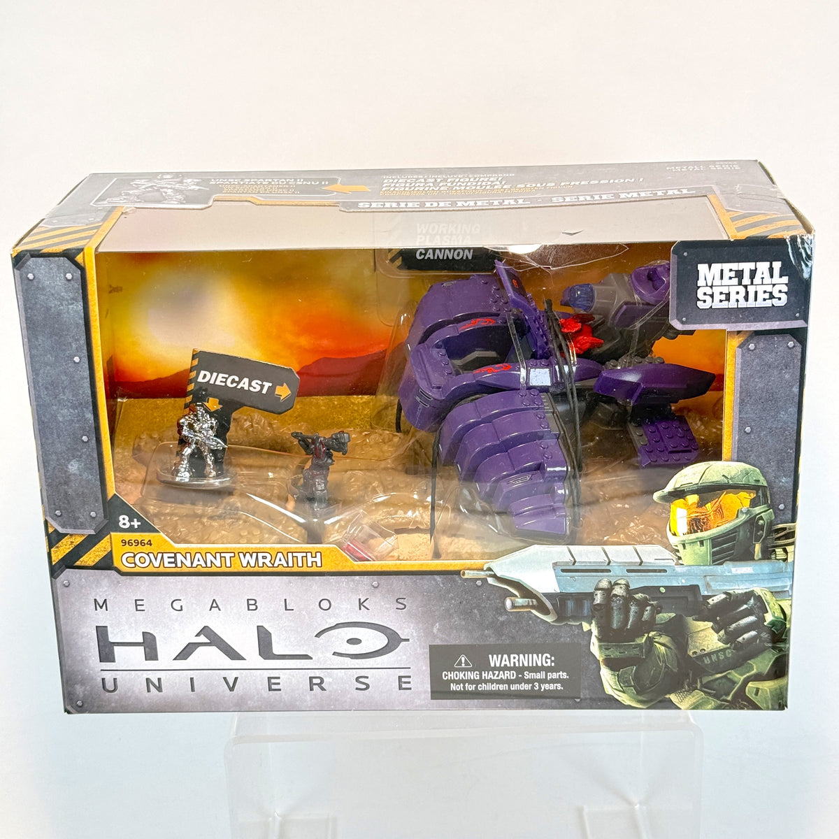 Diecast Metal Series Wraith & Battle Pack 1/3 - NEW in box - Halo Mega Bloks
