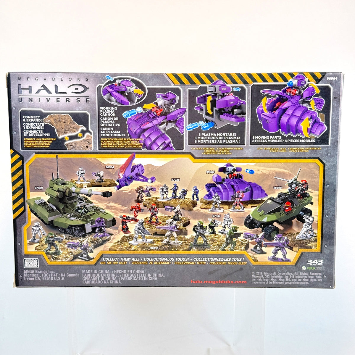 Diecast Metal Series Wraith & Battle Pack 1/3 - NEW in box - Halo Mega Bloks