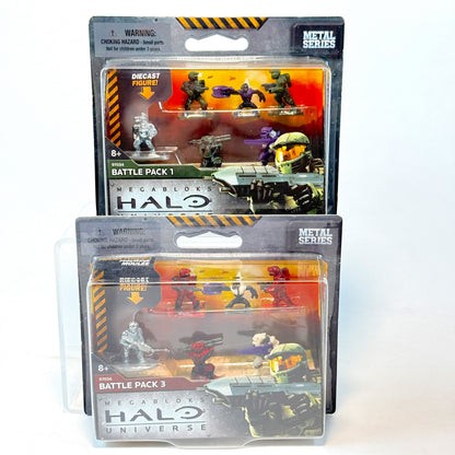 Diecast Metal Series Wraith & Battle Pack 1/3 - NEW in box - Halo Mega Bloks