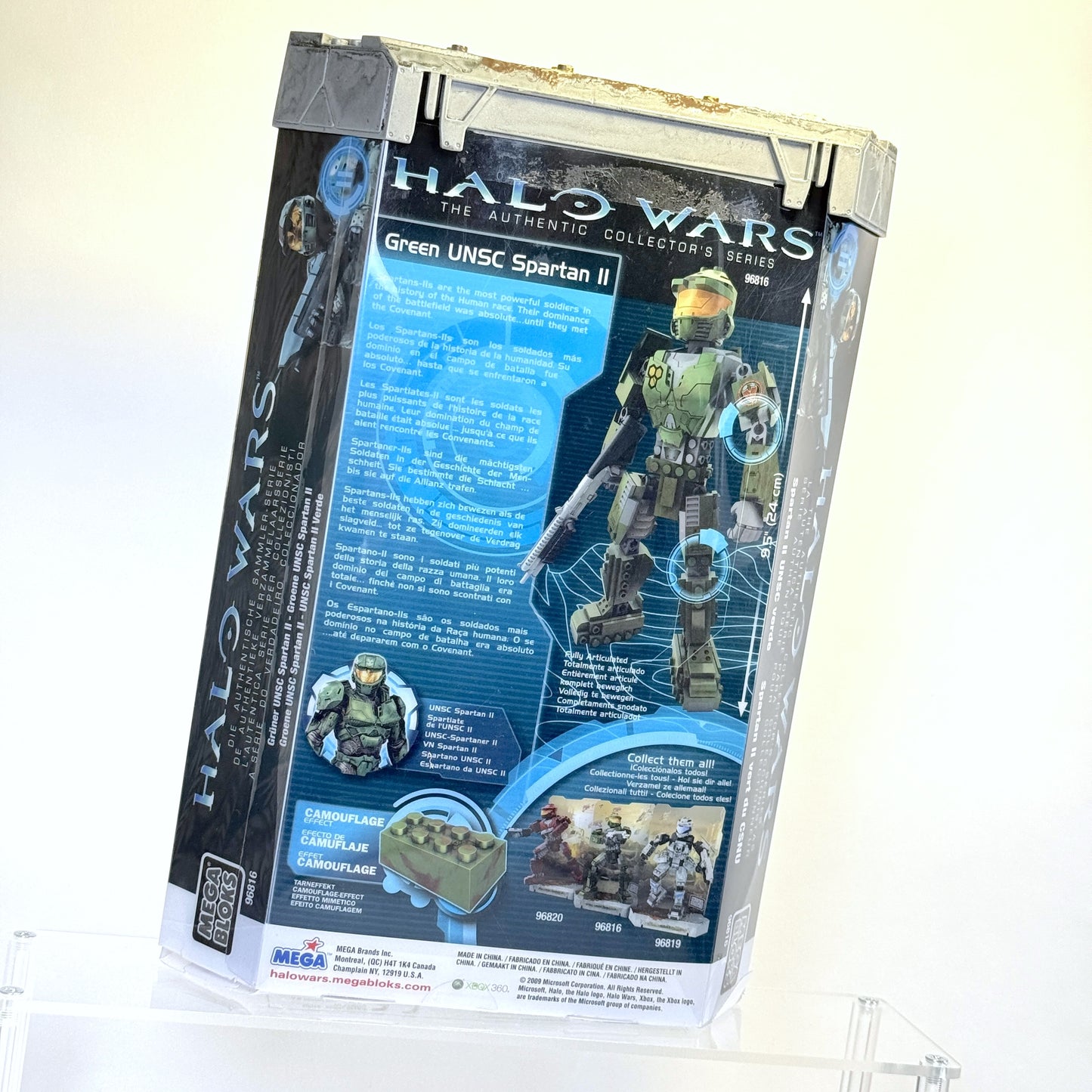 2009 Buildable Green Spartan NEW IN BOX - Halo Mega Blok