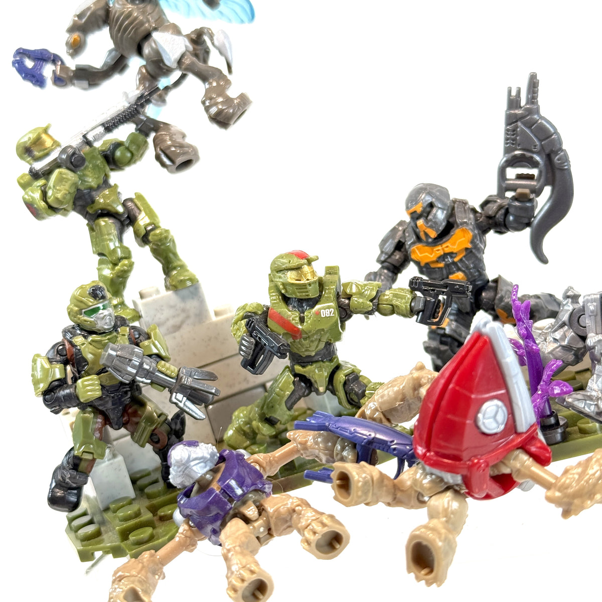 Red Team VS Banished Army - Halo Mega Construx