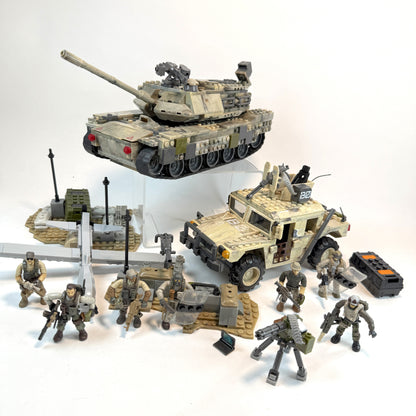 Desert Tank & Battle Tank Figures and Pieces - Call of Duty Mega Bloks
