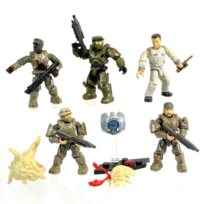 Halo Combat Evolved Figure Collection V - Captain Keyes, Johnson, Chief - Mega Construx