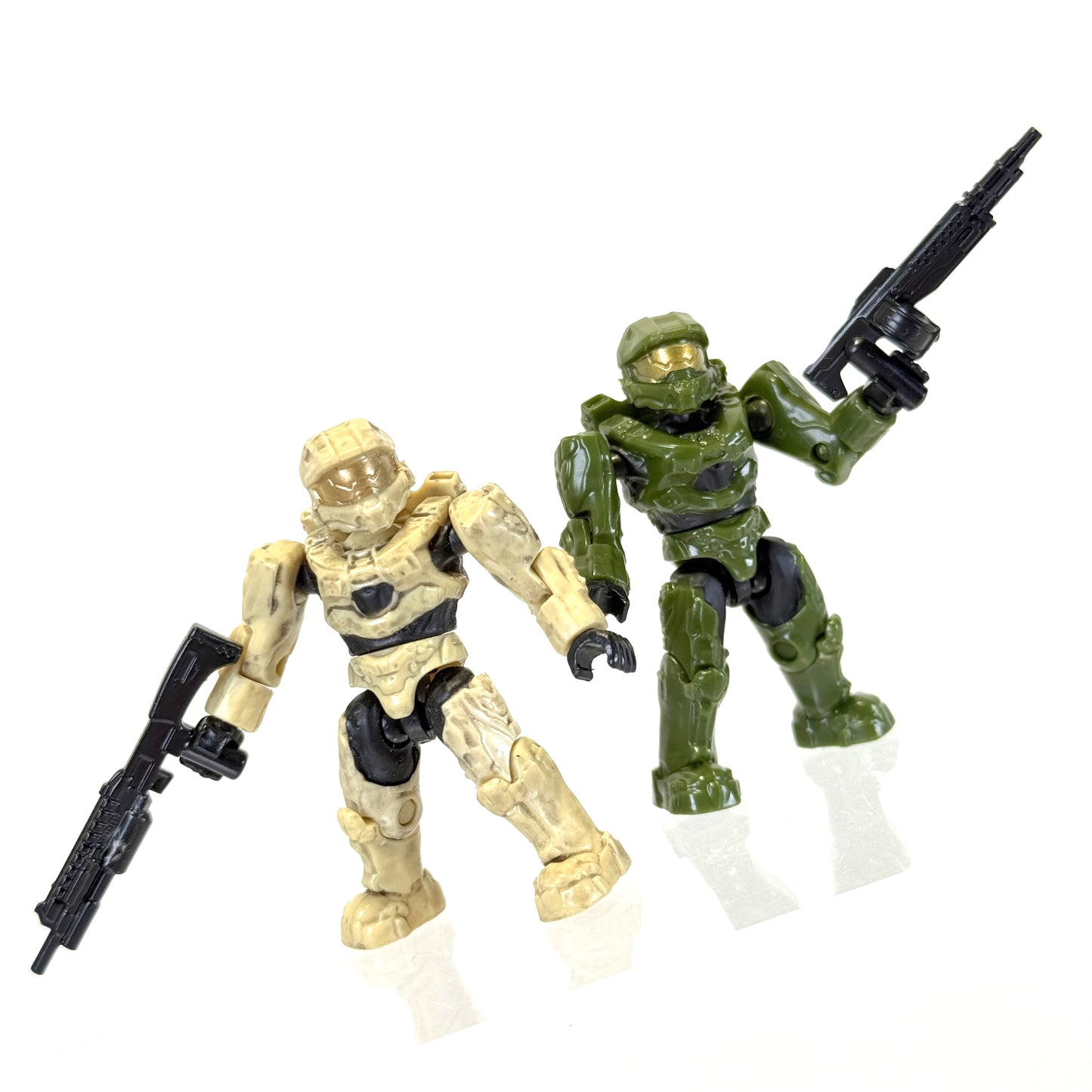 Micro Fleet Helmet & Mark VI Figure Bundle (Battlescape 3 Spartan) - Halo Mega Bloks