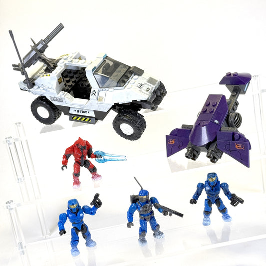 Snowbound Rockethog V Ghost w/ Armory Marine - Halo Mega Bloks