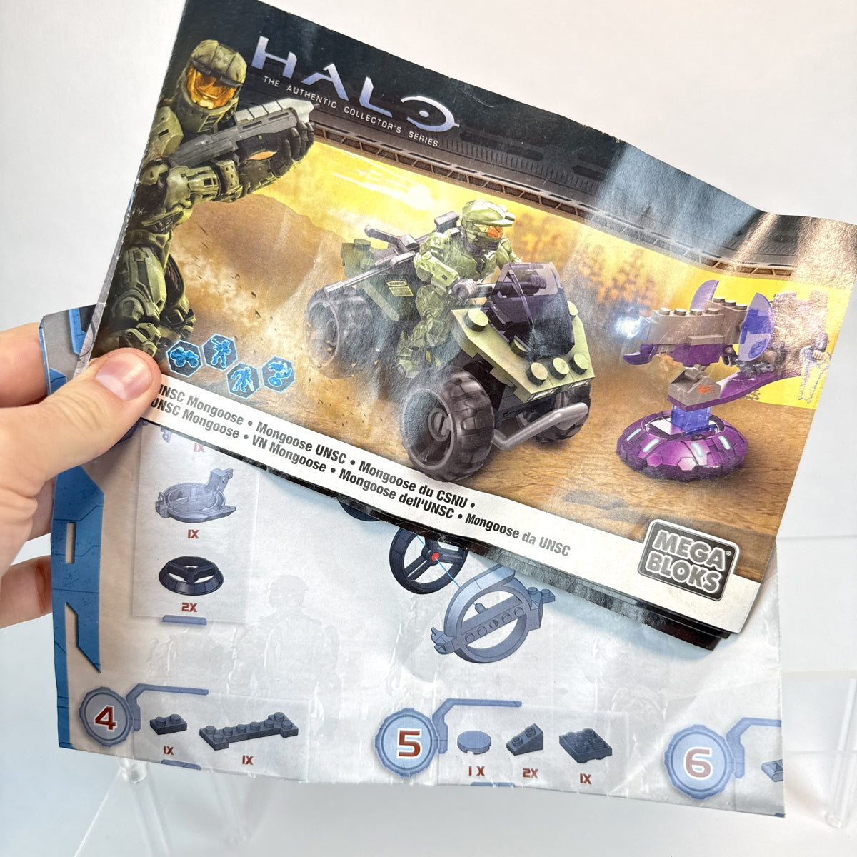 UNSC Mongoose & Brute Chopper 100% Complete w/ Instructions - Halo Mega Bloks