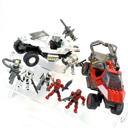 Red Troop Transport, Arctic Rocket Warthog DUO - Halo Mega Bloks