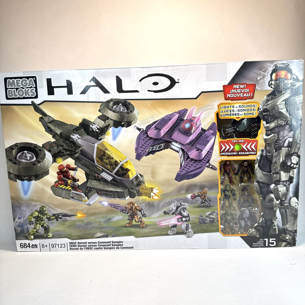 SEALED Lights & Sounds Hornet V Vampire - Halo Mega Bloks