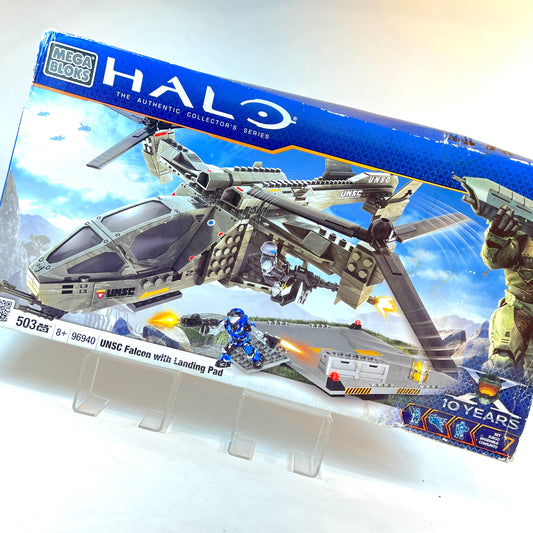 UNSC Falcon w/ Landing Pad - NEW in box - Halo Mega Bloks