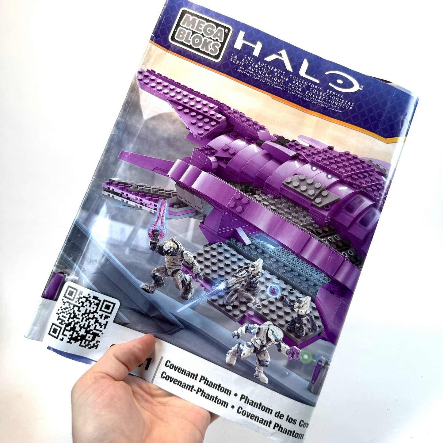 Covenant Phantom 100% Complete FRESH Stickers & Instructions - Halo Mega Bloks